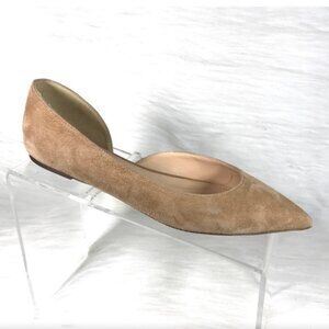 J Crew Shoes Flats Slip Ons Women Size 8 Tan Suede Upper Ballet Flats